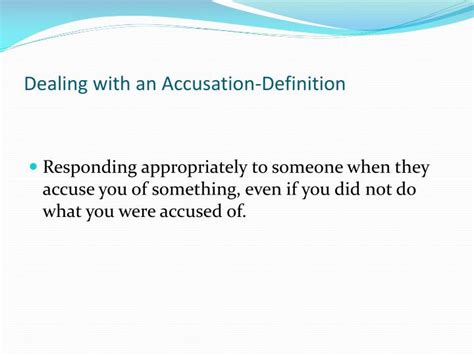 definition of accusation.